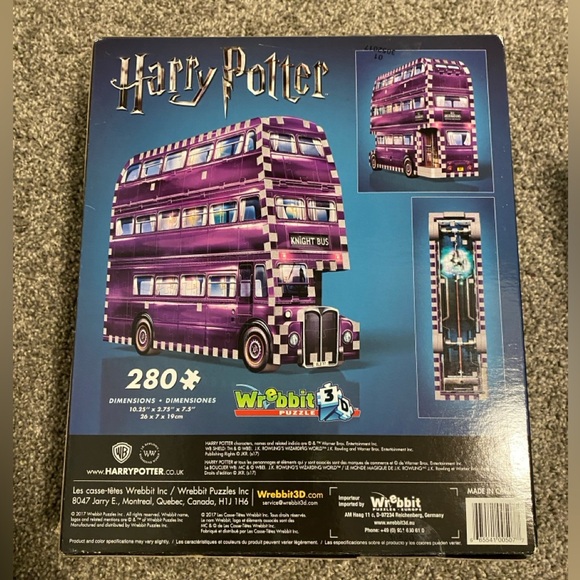 Harry Potter Knight Bus 3D Puzzle - Picture 2 of 3
